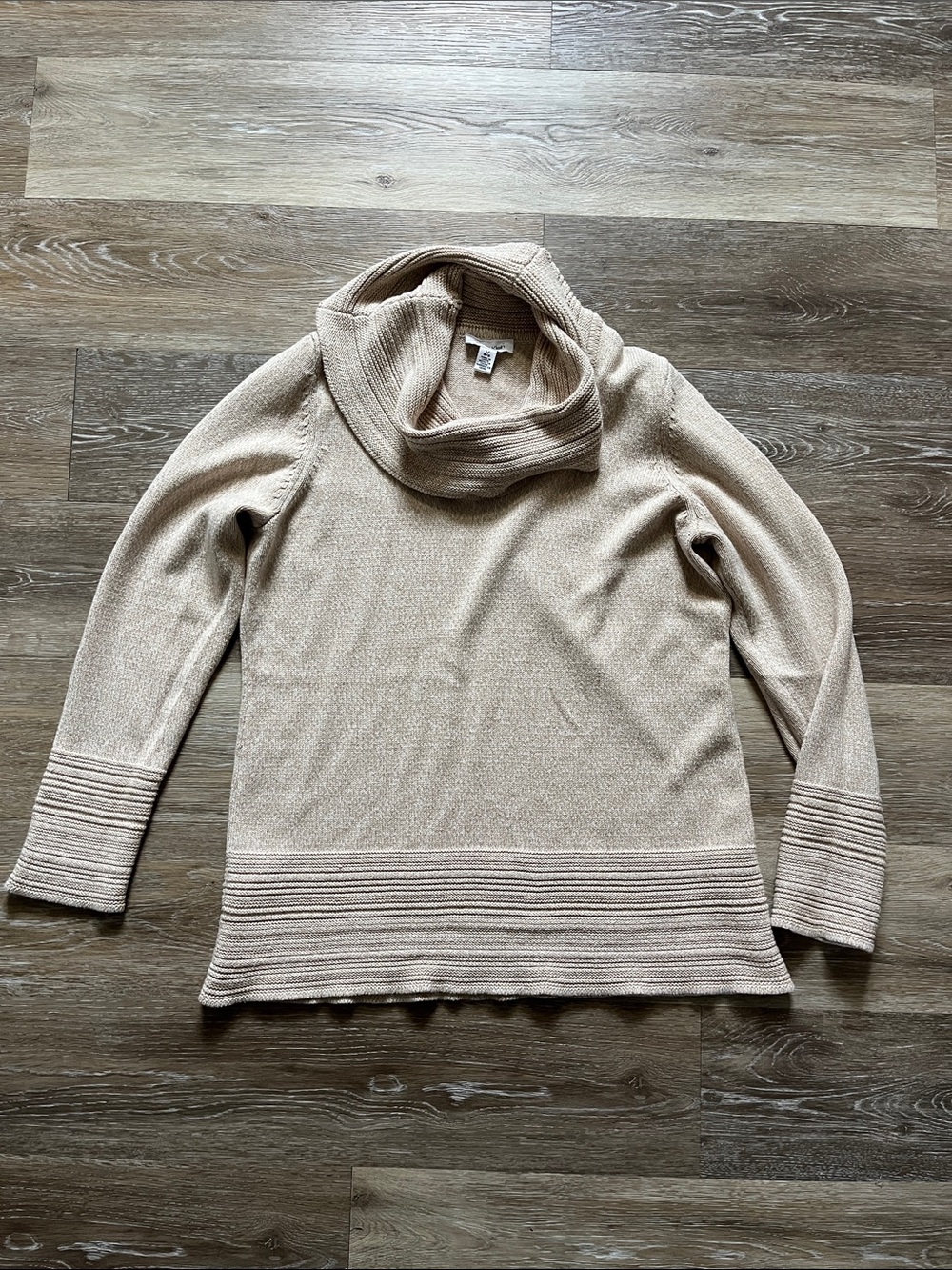 Calvin Klein Cream Cowl Neck Sweater